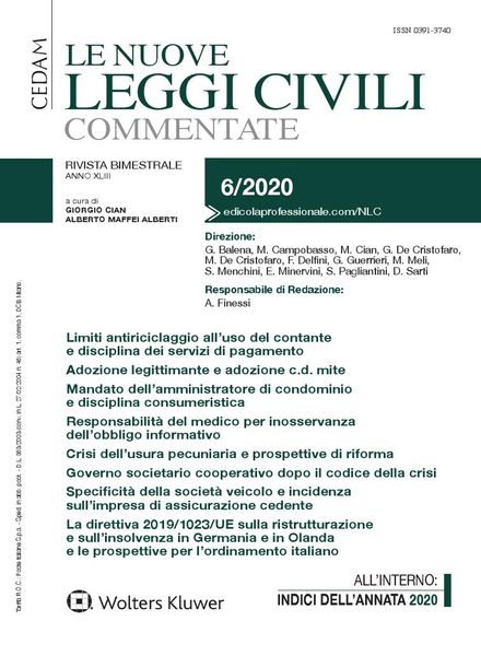 Le Nuove Leggi Civili Commentate Dicembre 2020